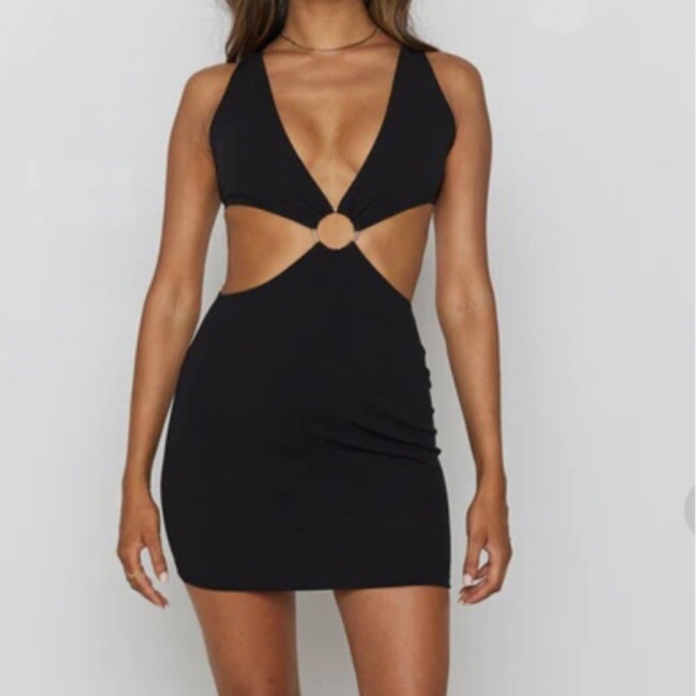 Beginning Boutique Sloane Mini Dress Black